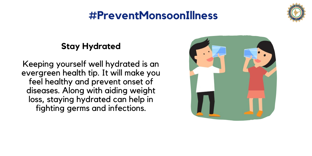 Staying hydrated can help in fighting germs and infections